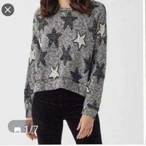 NWOT Splendid stargazer pullover cropped sweater. Size S